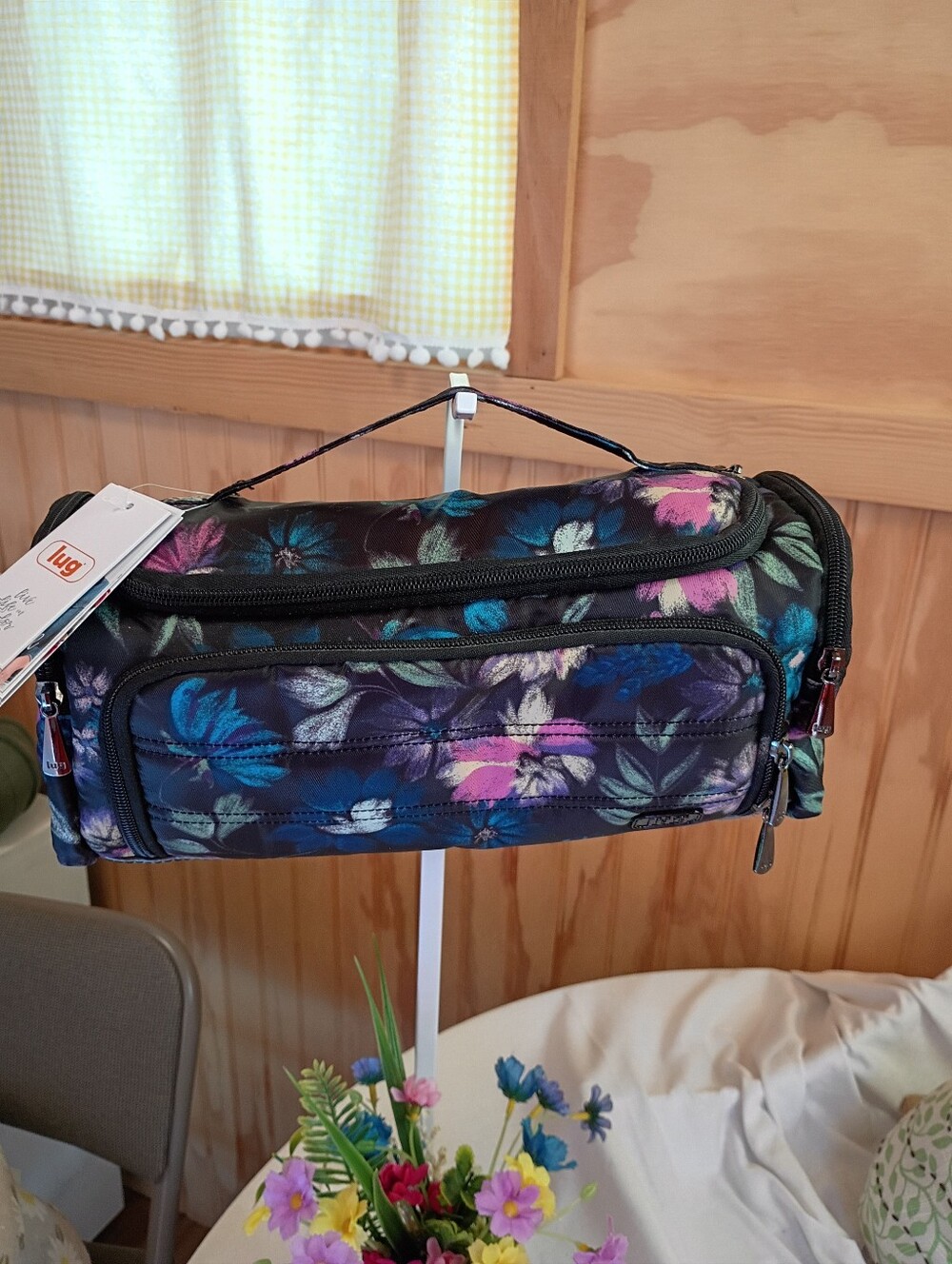 Lug Trolley Bloom Black  Women’s Travel Cosmetic Bag in Black